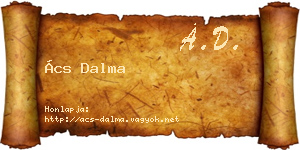 Ács Dalma névjegykártya